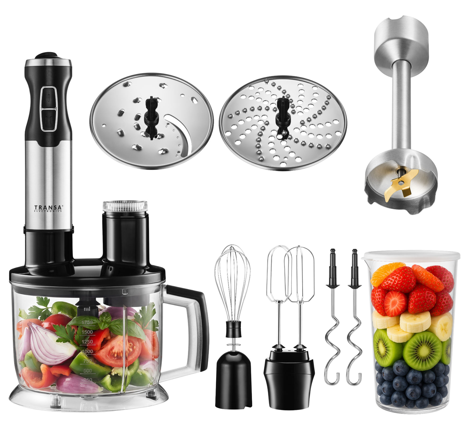 Blender ręczny BlendaFresh 6w1 1800W Transa Electronics